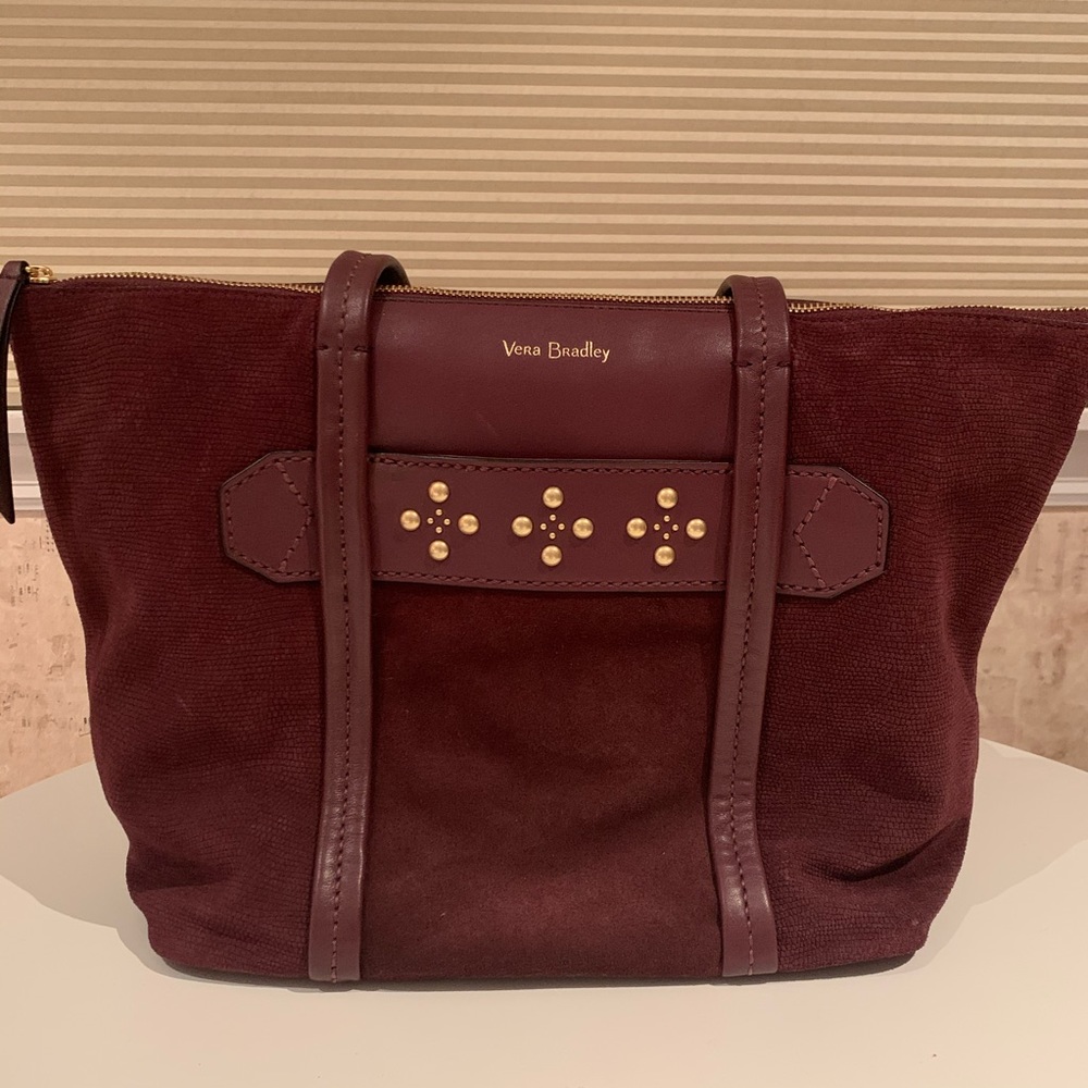 Like New! Vera Bradley Suede Shoulder Bag